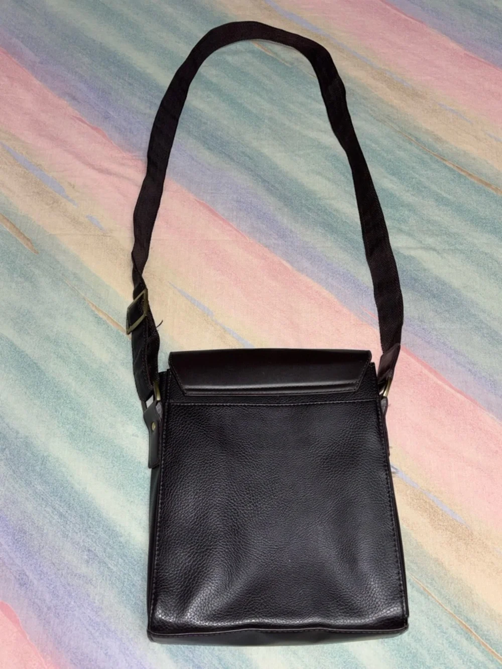 Polo International Leather Satchel Messenger Bag - Brown Crossbody